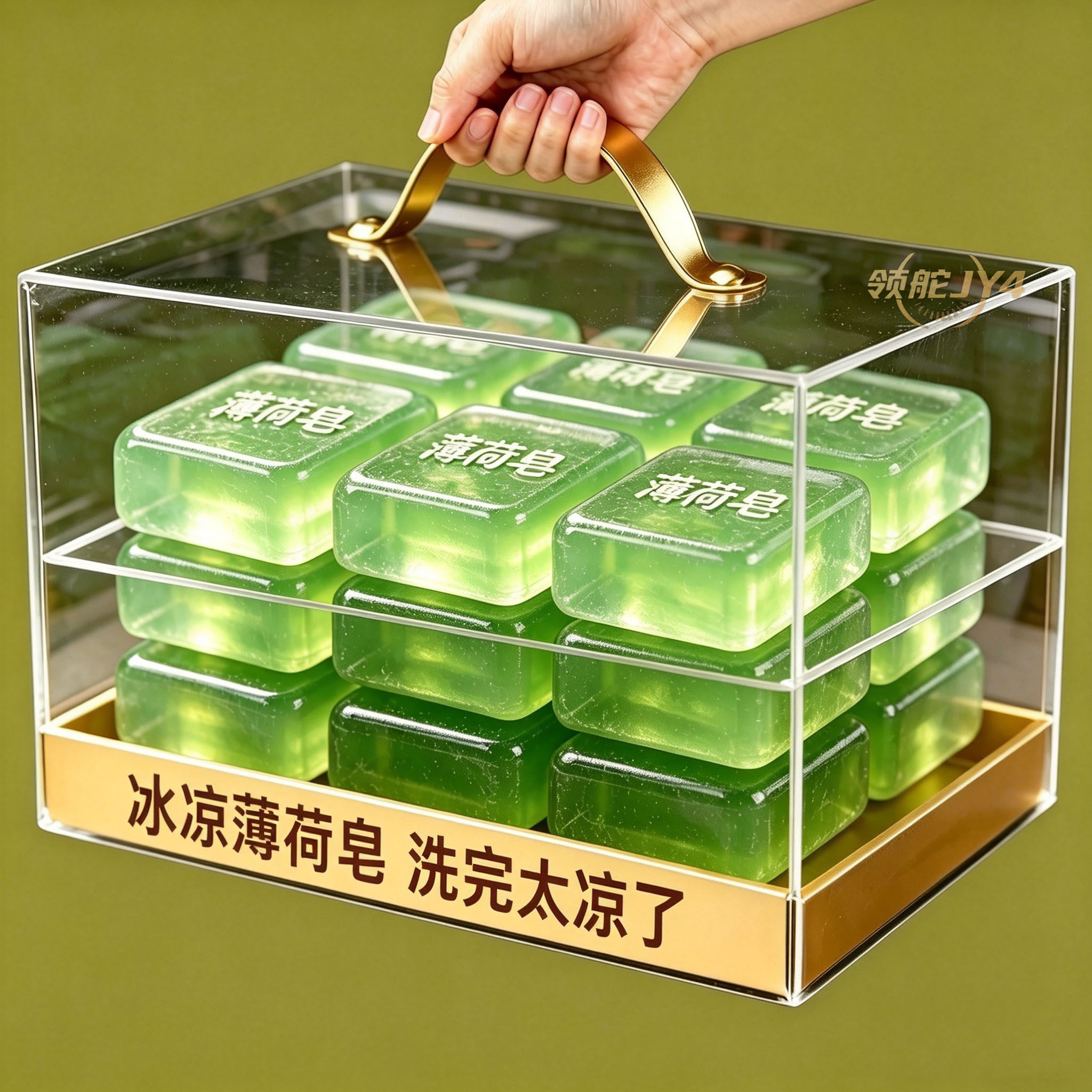 夏季薄荷劲凉香皂清凉洗澡
