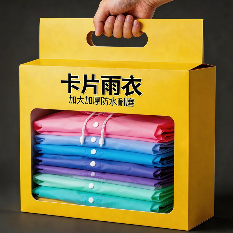 一次性加厚长款便携压缩雨披