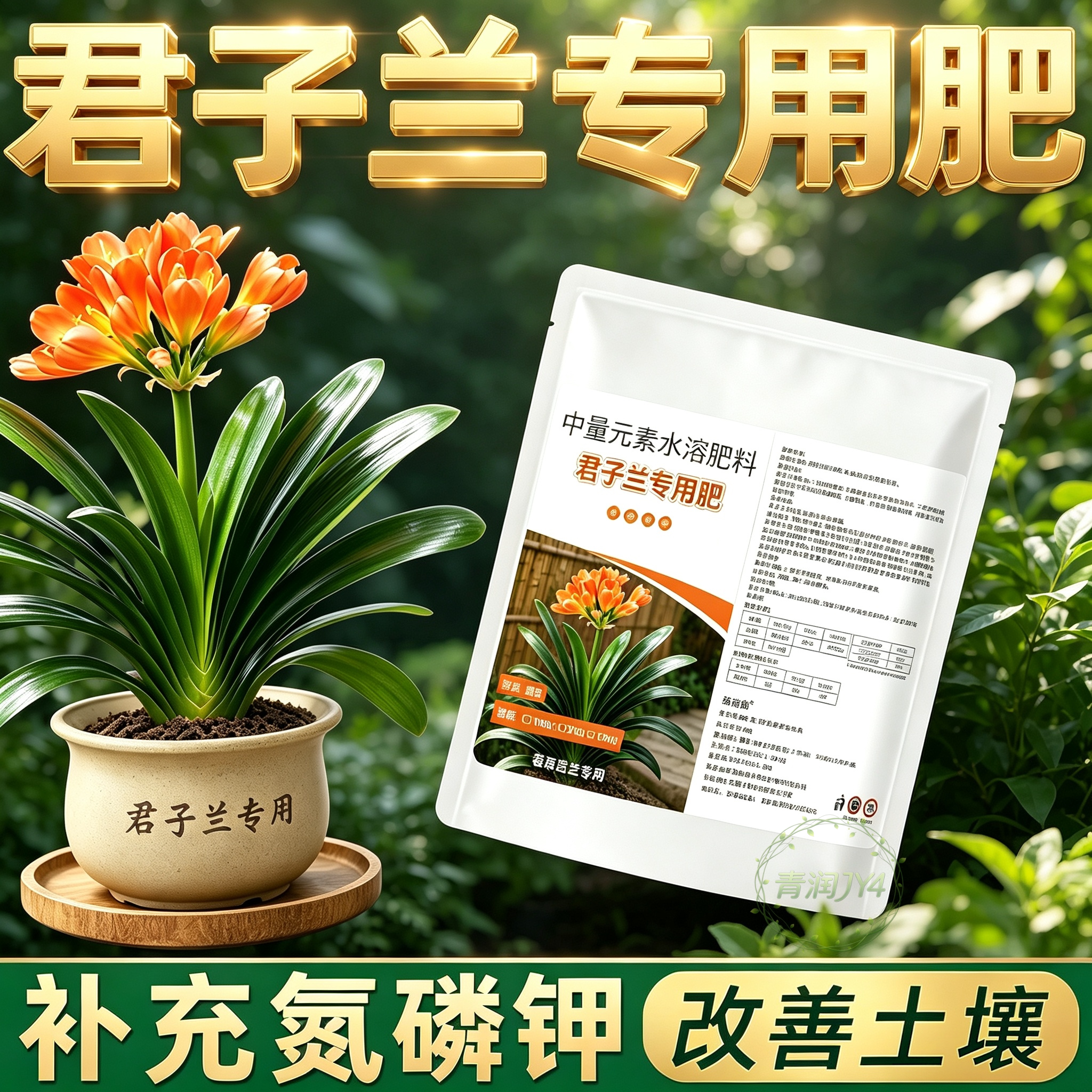 【君子兰专用肥】室内家用促花催花生根爆盆叶片茁壮油亮缓释肥料