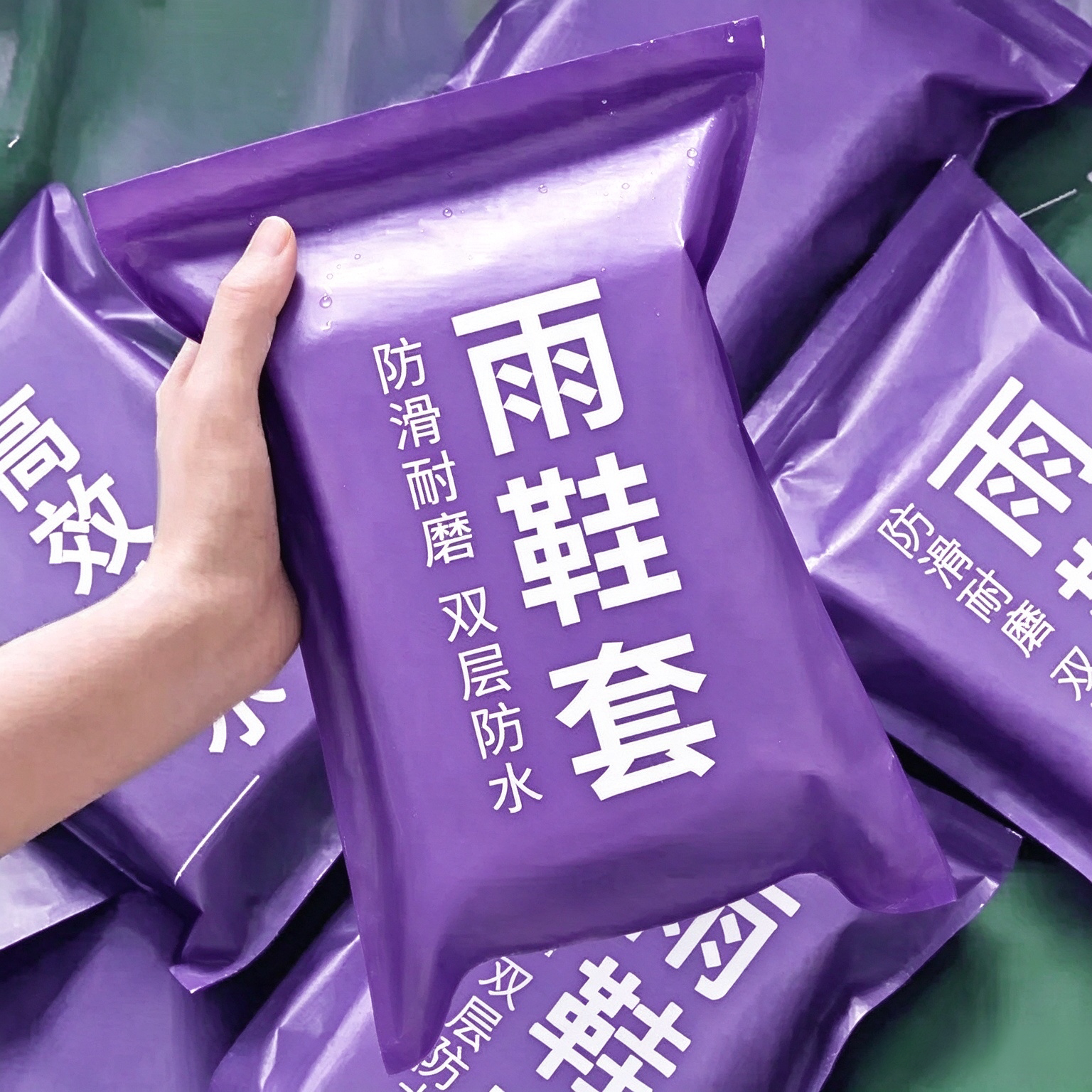 乳胶外穿防水加厚防滑耐磨雨鞋套