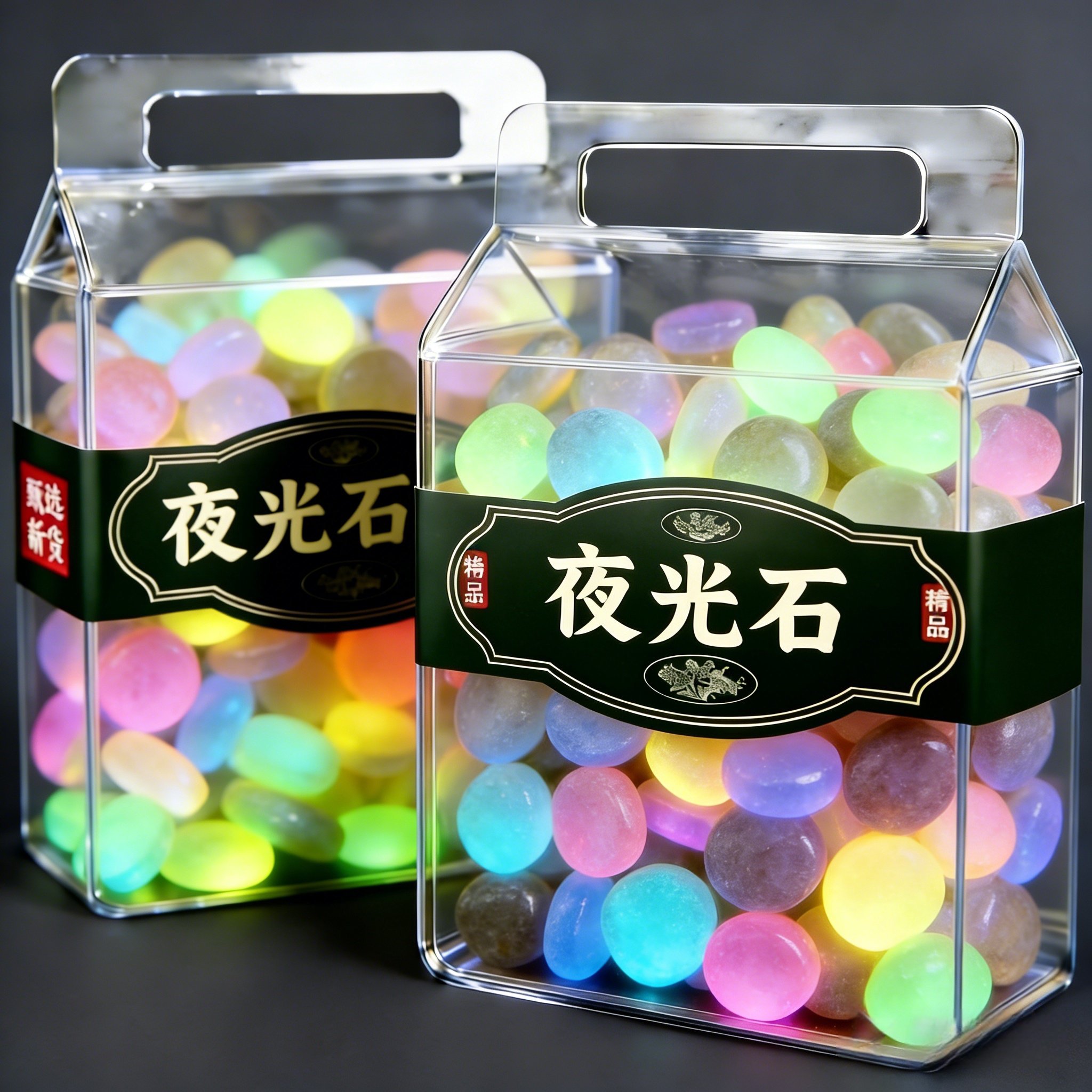 夜光星星沙星空瓶diy发光许愿瓶装饰碎石小颗粒流沙小玩意亮片