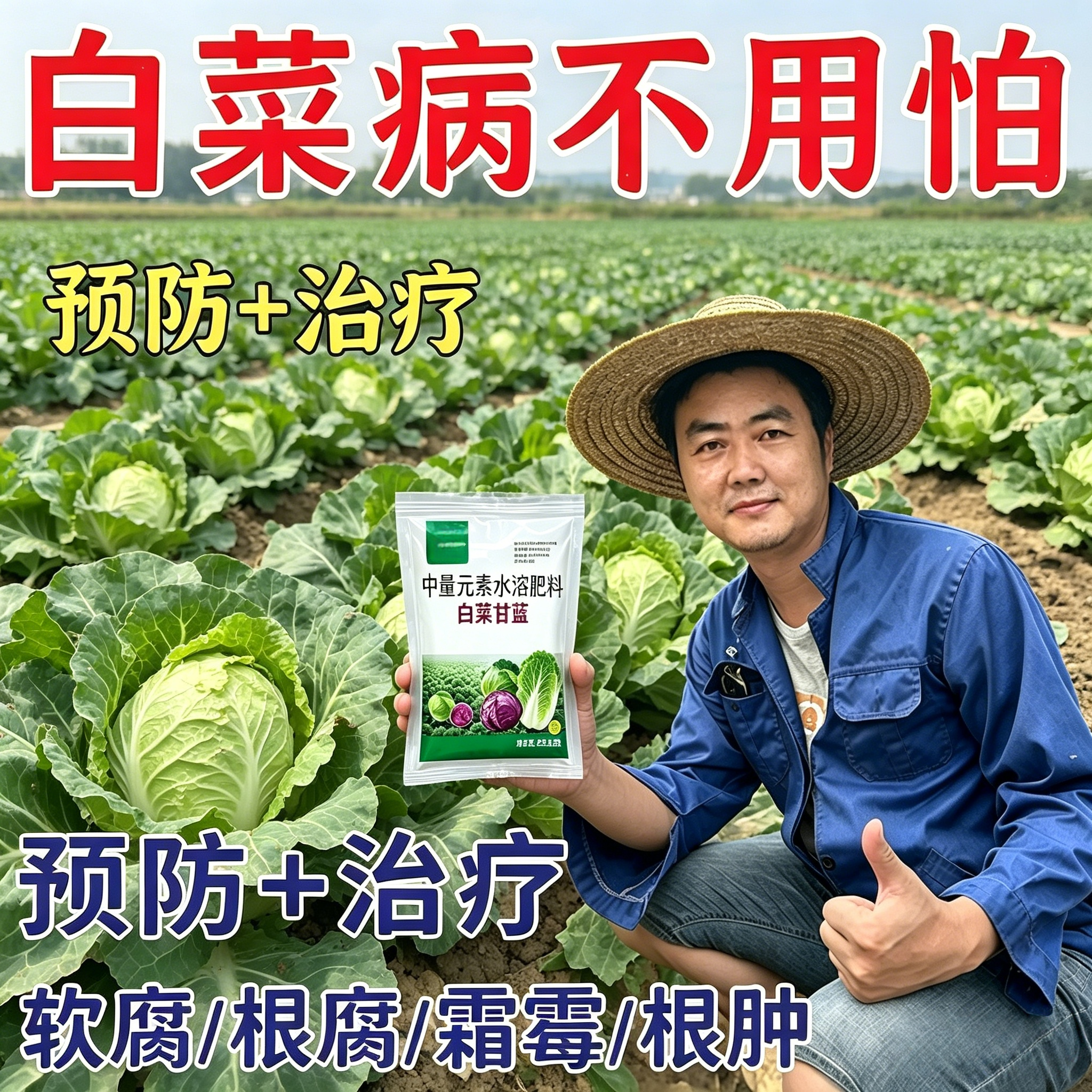 叶菜专用白菜油麦菜空心菜生根绿叶提质增产桶装正品有机水溶肥料