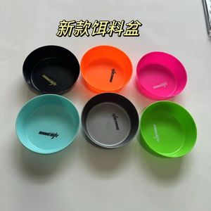 新款彩色饵料盆三件套不沾拌料盒开饵盘单层钓鱼配件渔具用品大全