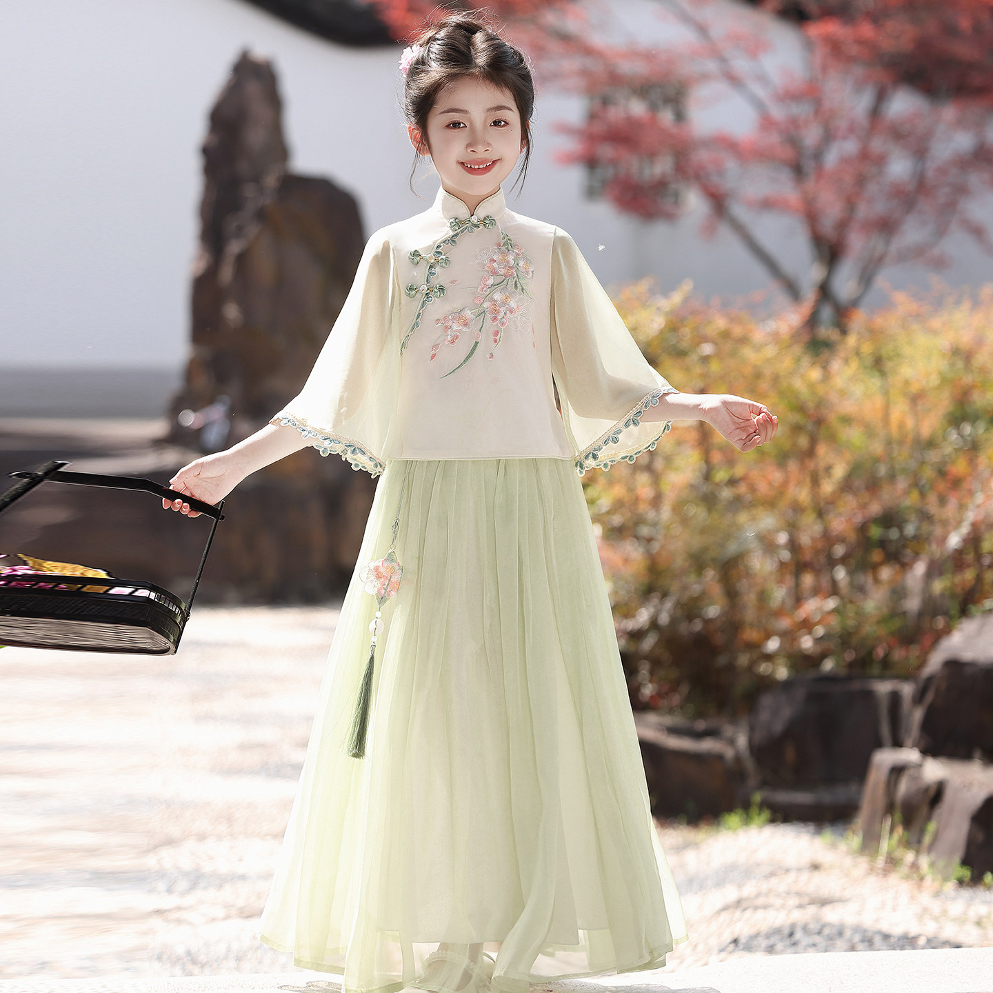 女童汉服2026新款儿童古风超仙唐装小女孩古装旗袍中国风套装春夏