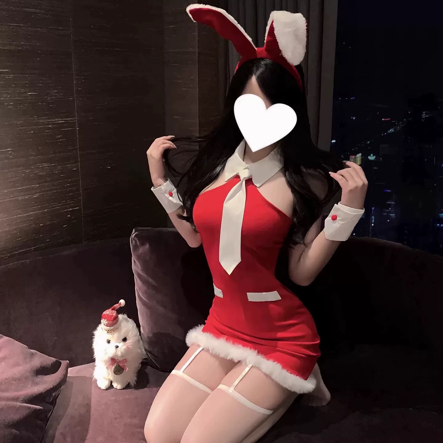 圣诞兔子制服甜美cos