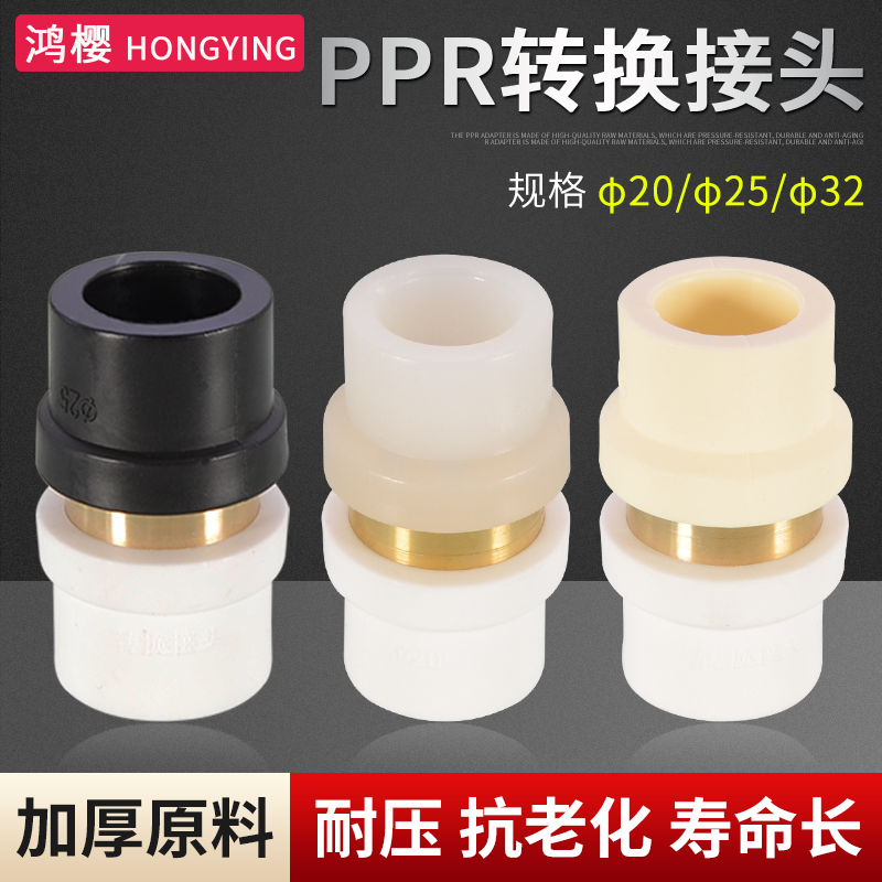 自来水管PPR转PE/PERT转换接头