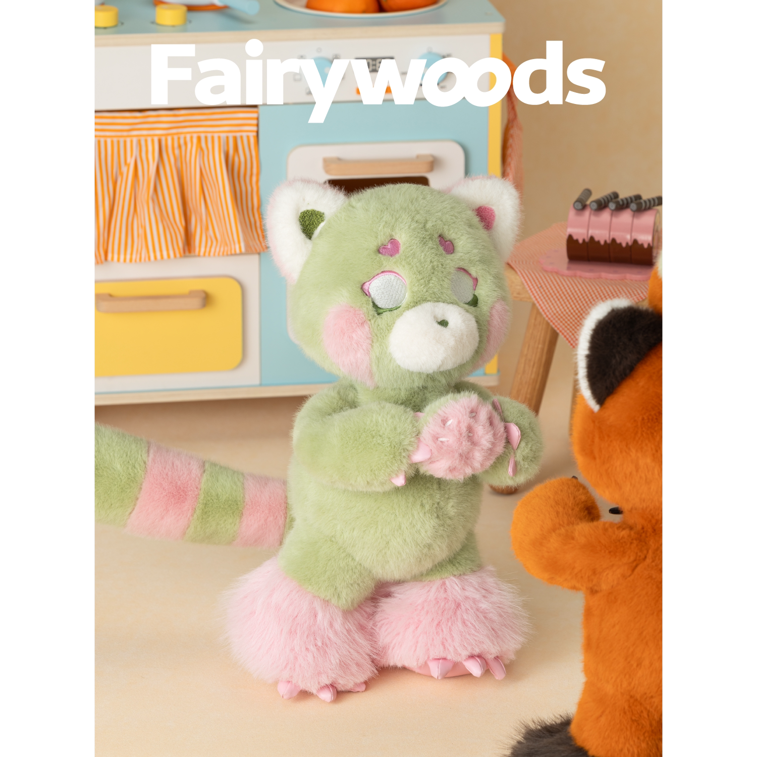 Fairywoods『芭乐小熊猫』玩偶公仔可爱毛绒手偶女生睡觉抱送情侣