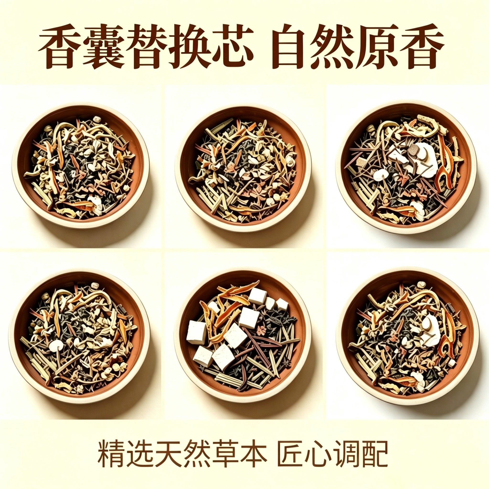 草本香囊DIY除味提神替换内芯