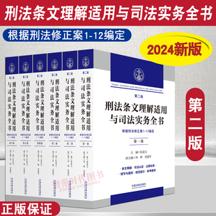 第二版 张述元 条文释解立案标准规范指引 正版 根据刑法修正案1 刑法条文理解适用与司法实务全书 2024新书 六本卷 12编定 法制社