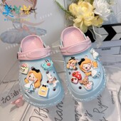 女款 儿童拖鞋 女孩洞洞鞋 2026新款 eva材质中大童半包轻便 女童夏季