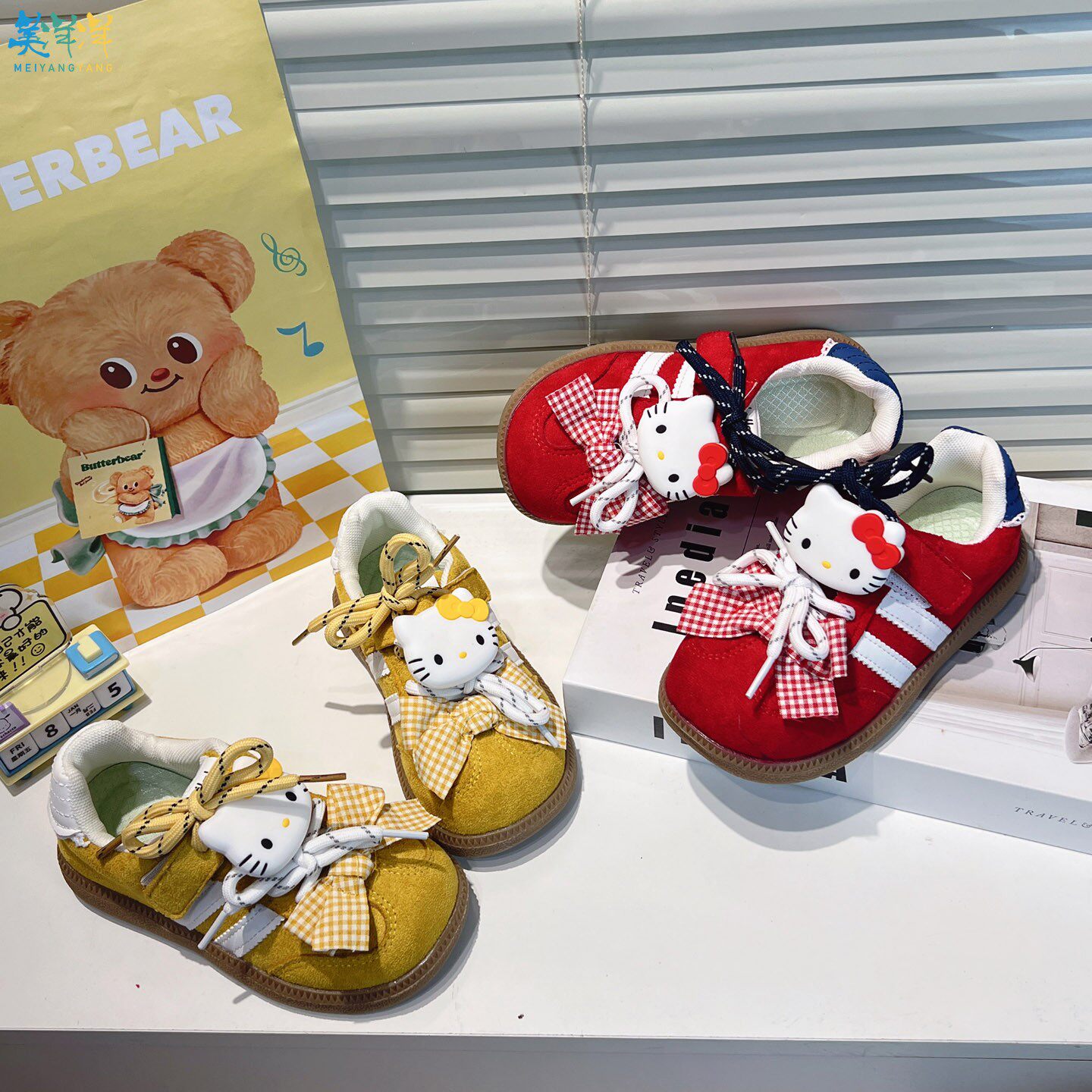 儿童低帮板鞋2026新款春季女童黄色德训鞋春款轻便软底休闲阿甘鞋