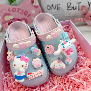 儿童夏季软底防滑洞洞鞋女款2026新款夏天女童拖鞋女孩外穿洋气女