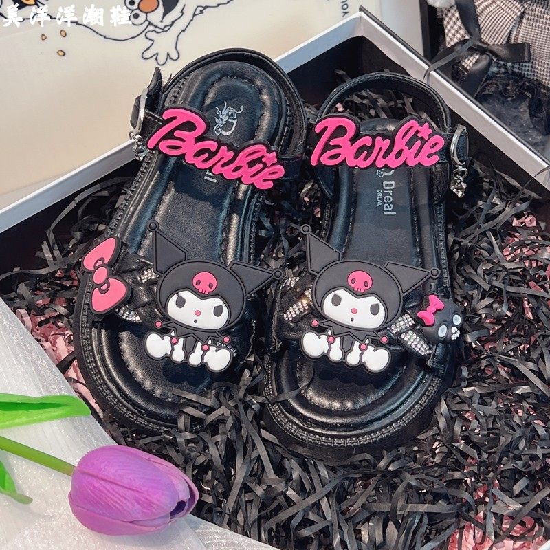 女童黑色夏天凉鞋女款2026新款儿童女款幼儿女宝女孩女鞋夏季外穿,童鞋/婴儿鞋/亲子鞋,凉鞋,淘宝优惠券,粉丝福利购,淘宝优惠卷