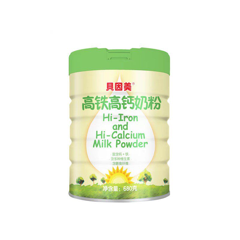 贝因美高铁高钙中老年成人青少年儿童680g罐装牛奶粉全家营养