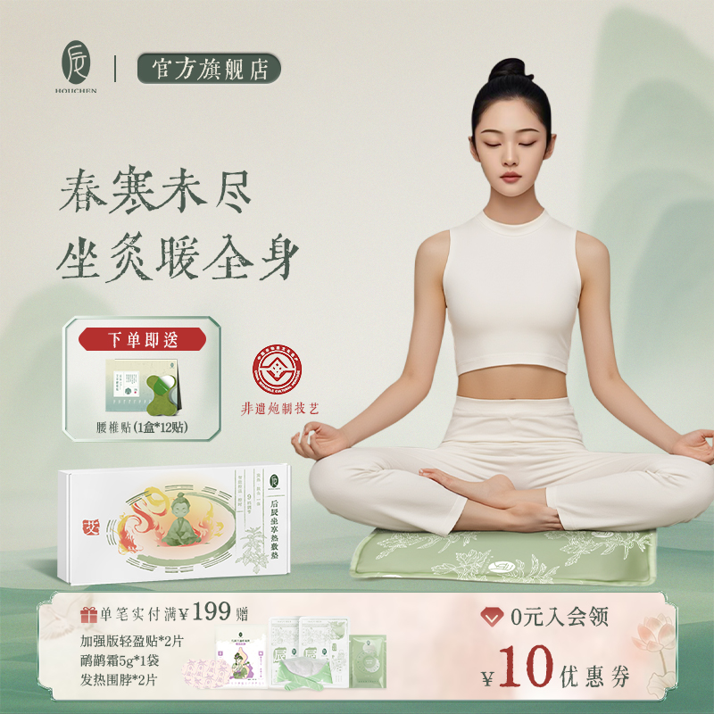 后辰艾灸坐垫艾绒电加热艾草