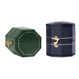 戒指盒婚礼仪式高档皮革迷你精致多色可选复古饰品盒首饰包装盒子