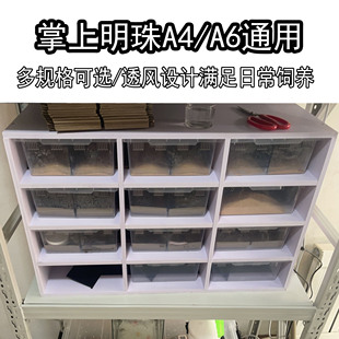 雪弗板爬柜保温守宫宠饲养柜繁殖A4架蓝舌蜥蜴饲养箱睫角大号盒柜