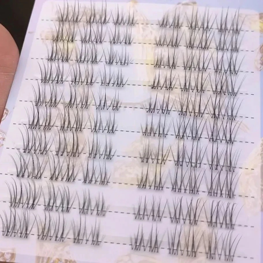 大容量淡颜薄荷甜美假睫毛妈生自然伪素颜新手自粘单簇嫁接感仙子