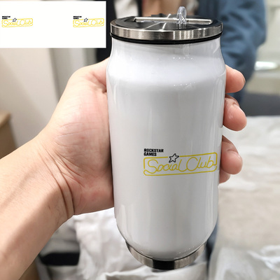 GTA5公司R星Rockstar Games电玩可乐易拉罐篮球304不锈钢保温杯子