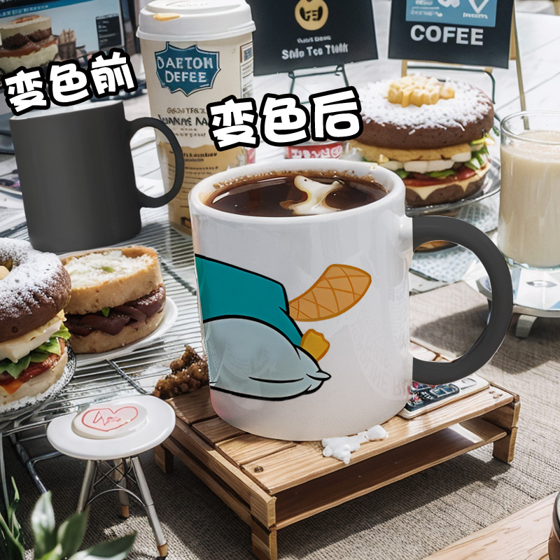 飞哥与小佛密探阿泰鸭嘴兽泰瑞飞哥弗林小佛弗莱彻2变色杯马克杯