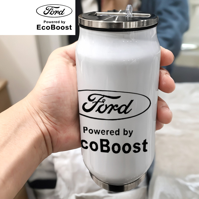 福特GT汽车拉力赛车F勒芒赛纪念款咖啡男孩简约304不锈钢保温杯子