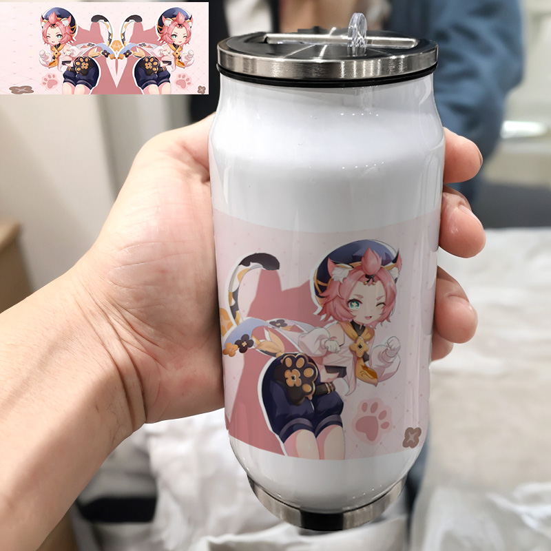 insProject原神cos莫娜迪奥娜陶早餐双层结婚纪念304不锈钢保温杯