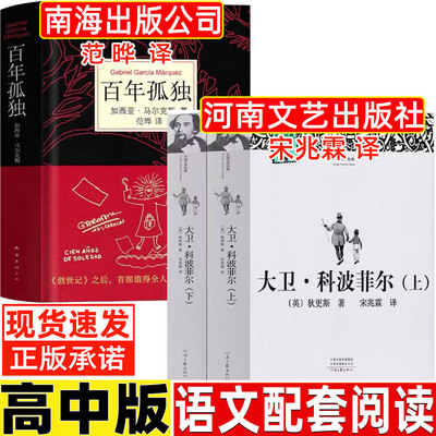 百年孤独南海出版社正版原著范晔译高中生必读精装珍藏版大卫科波菲尔河南文艺出版社狄更斯原著宋兆霖译复活草婴译长江文艺出版社