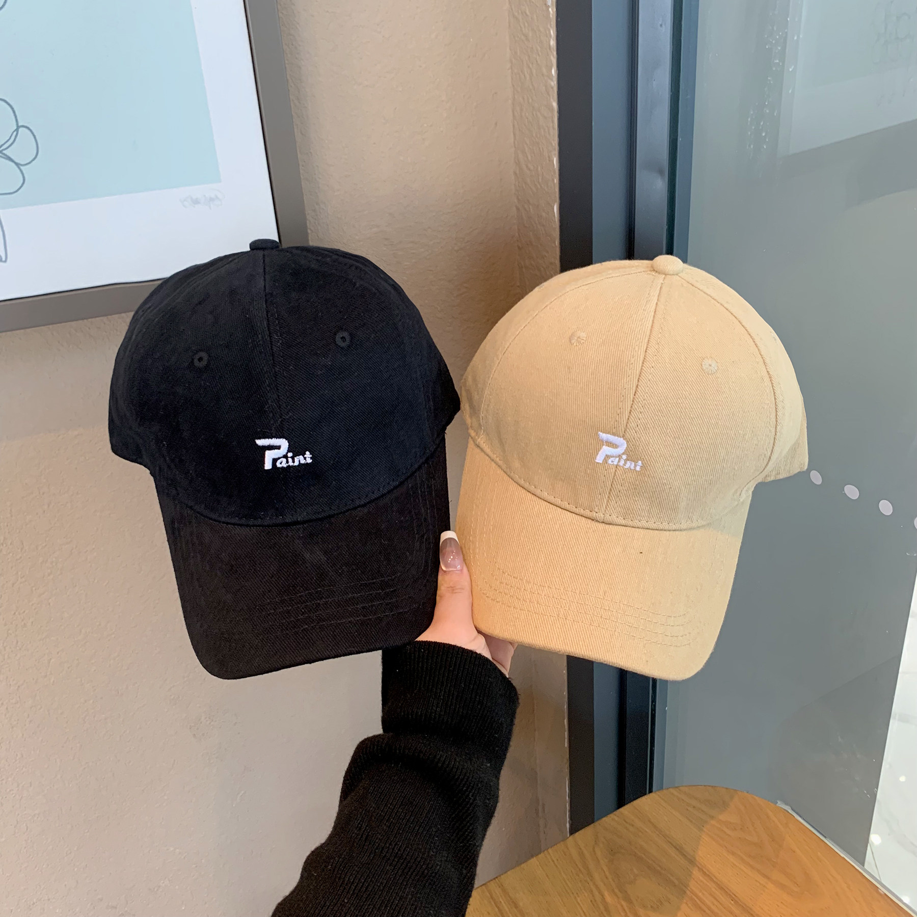 大头围宽檐显脸小美式复古棒球帽