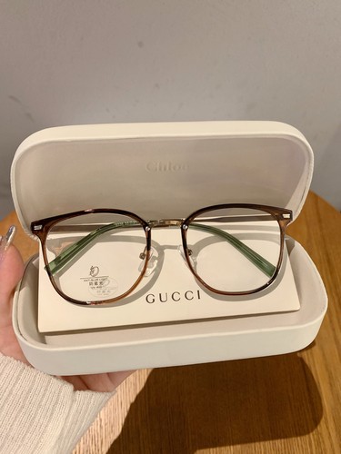 大框显脸小早八素颜圆脸显小眼镜