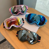 儿童滑雪镜可戴近视眼镜女防紫外线雪地哈尔滨墨镜冬季 户外护目镜