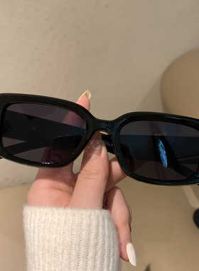 猫眼高级感小窄框gm黑色墨镜复古