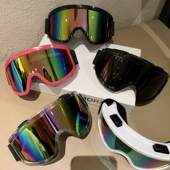 滑雪眼镜男女情侣款 潮超酷户外登山骑行防风沙炫彩护目墨镜超大框