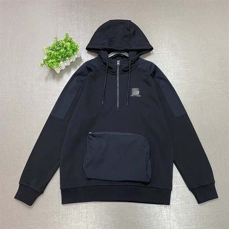 牛货大牌正品特价清仓NCA43021时尚简约半拉链大口袋连帽卫衣男装