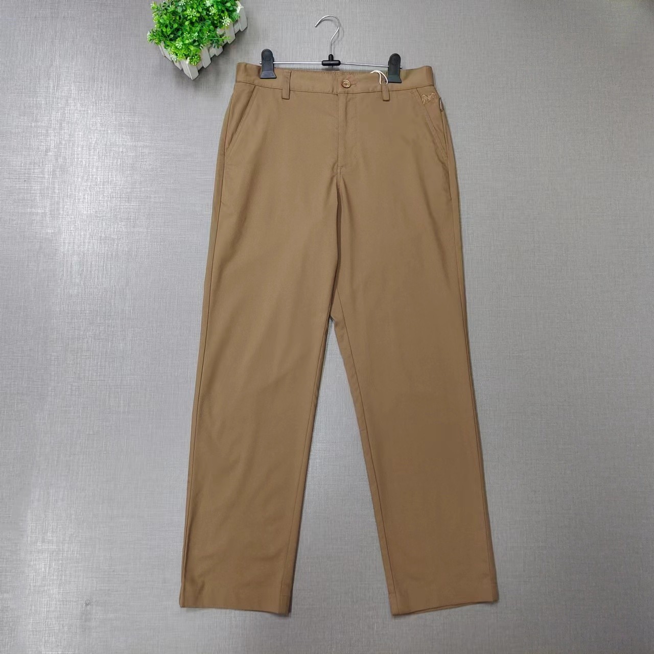 大牌旗下PL系列正品POTCD2308H春夏商务日常百搭松紧腰休闲长裤