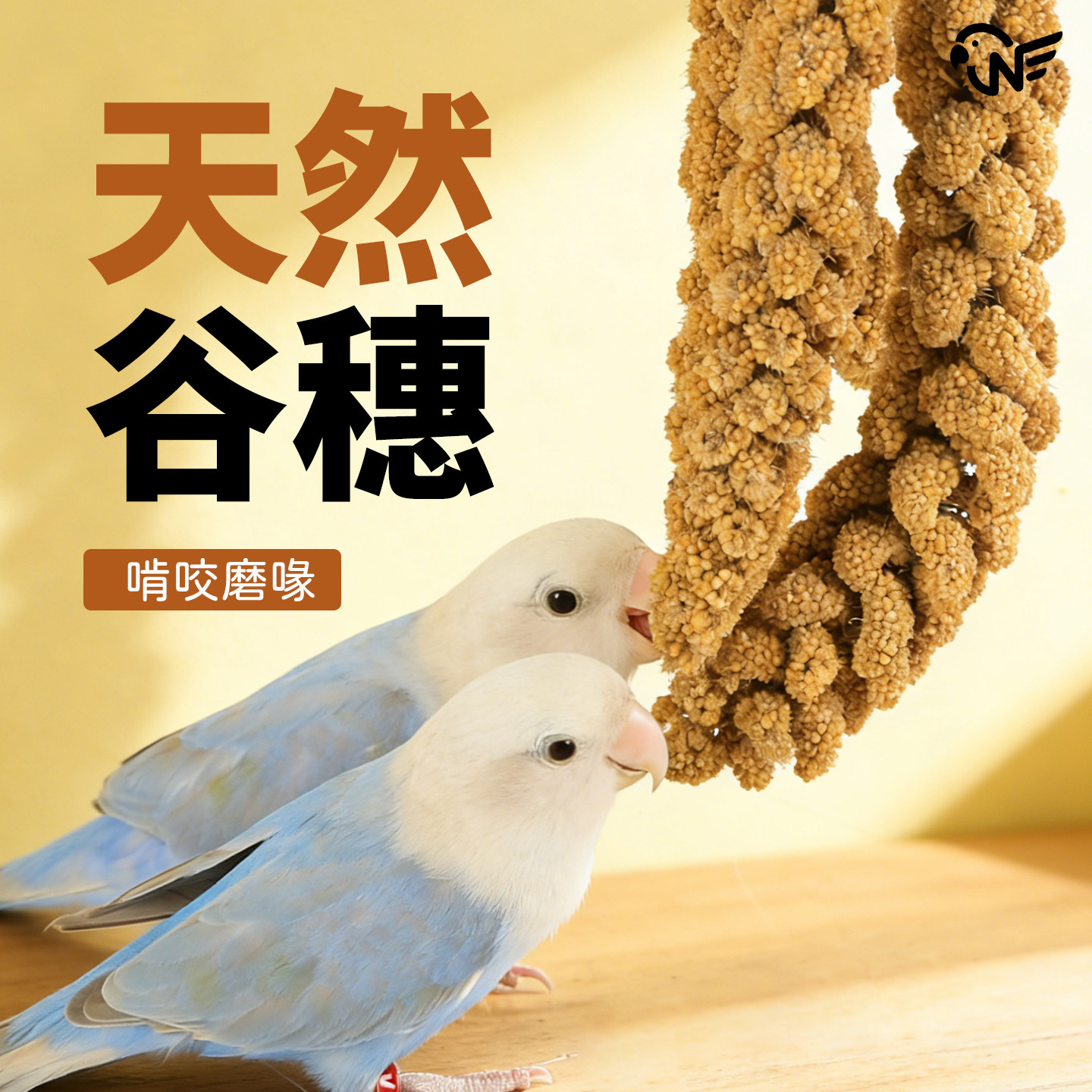 麦穗谷穗鹦鹉零食天然粮食啃咬学吃小米穗虎皮牡丹玄凤谷子幼鸟粮