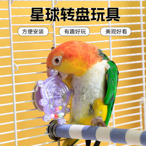 高能鹦鹉飞碟转转乐有趣好玩