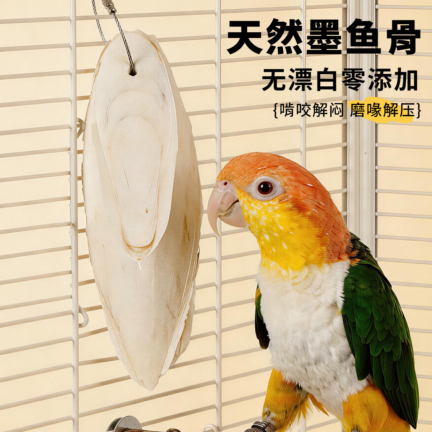 鹦鹉磨牙棒玩具脱盐墨鱼骨解闷啃咬磨嘴磨喙虎皮牡丹小鸟用品大全