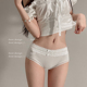 日系甜美蕾丝边中腰无痕三角短裤 甜嗲日常款 纯棉抗菌少女内裤 女