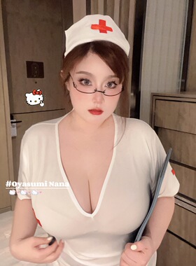 晚安奈奈「哥哥打针哦」万圣节制服大码纯欲角色扮演cos连衣裙