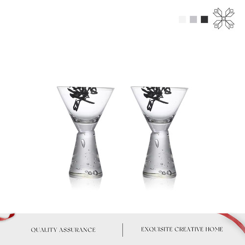 MOLA日式清酒杯高台小杯子