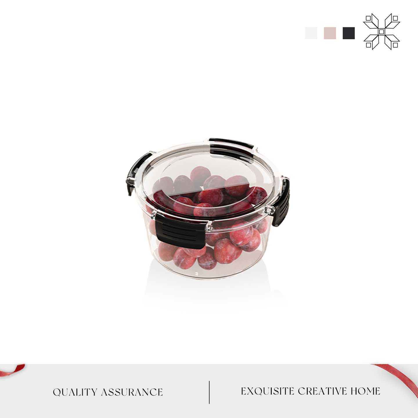 MOLALUNA收纳盒食品级圆形保鲜盒