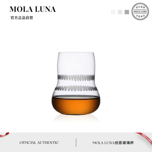 威士忌杯玻璃洋酒杯纯手刻杯 MOLA.Spring.酒具中古杯日式 春谷