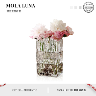 MOLALUNA.AIDA.花瓶擺件客廳插花玻璃透明ins風(fēng)輕奢高級(jí)感 艾達(dá)