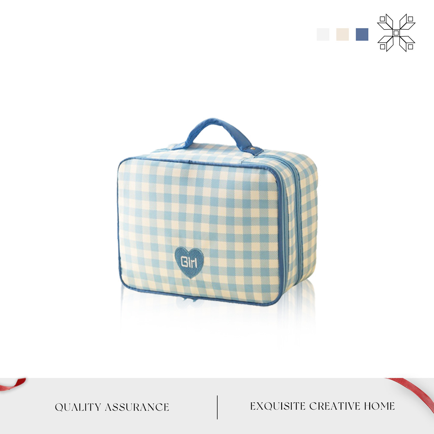 MOLA手提化妆包大容量防水高级感