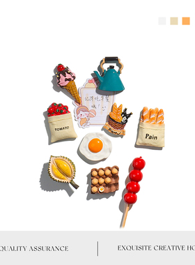 MOLA.Collet.冰箱贴磁力贴食物立体装饰卡通可爱仿真食物丨科列