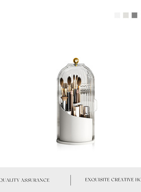 MOLA.Celebrate.收纳盒化妆刷旋转化妆刷收纳筒梳妆台笔筒丨吉庆