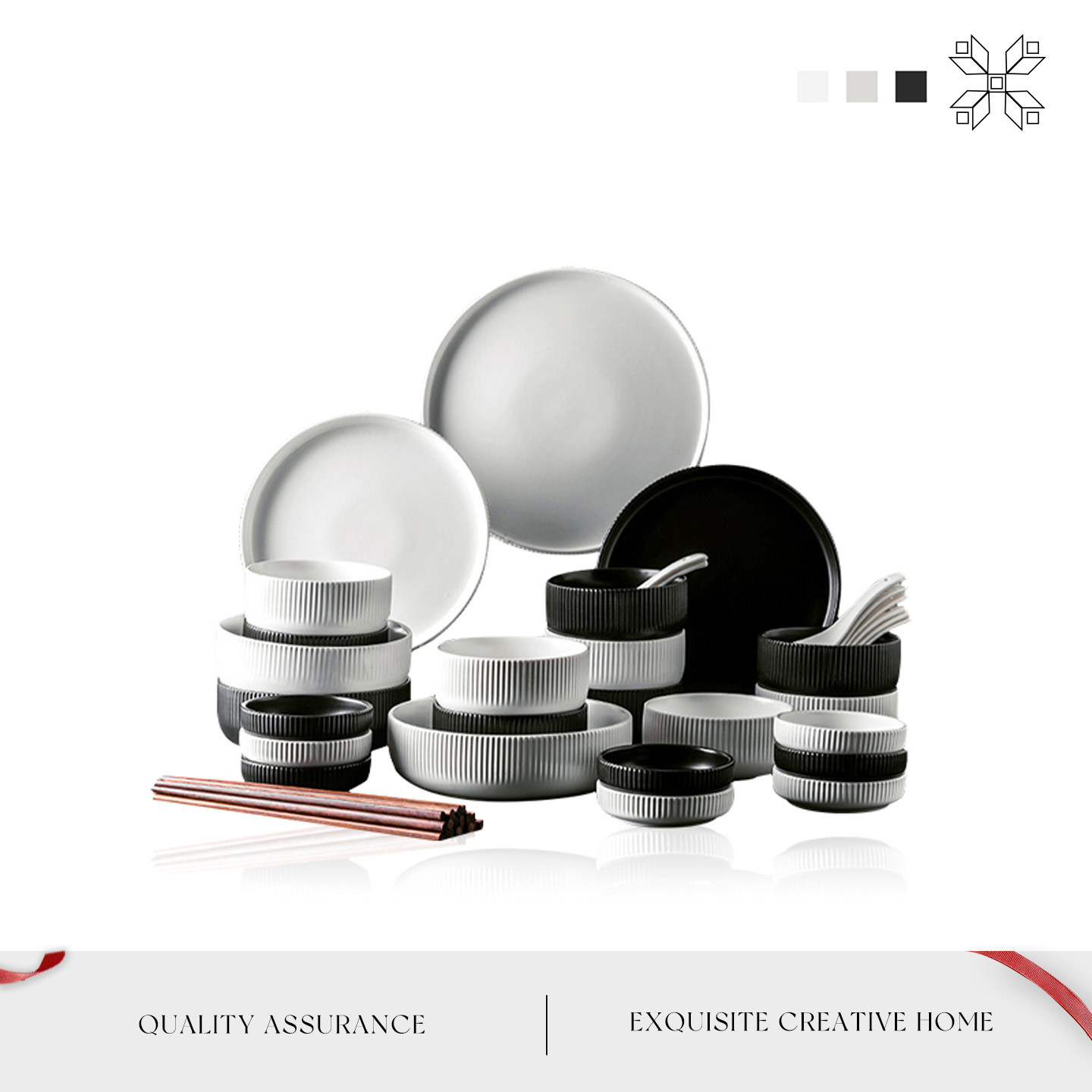 Mintrain英国餐具家用陶瓷碗碟套装乔迁创意碗盘送礼礼盒 | 简雅