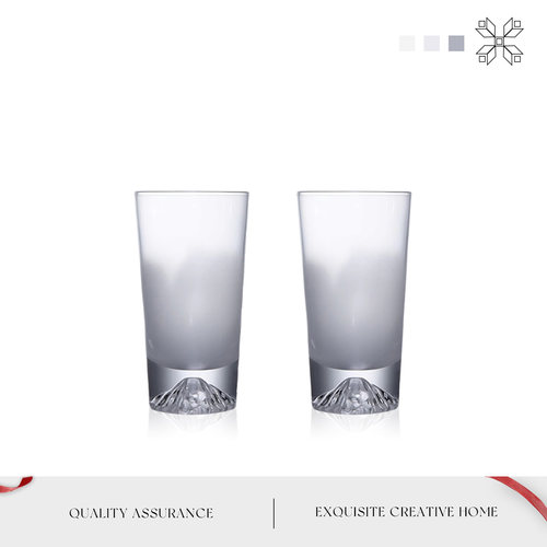 MOLA创意中古杯日式玻璃啤酒杯