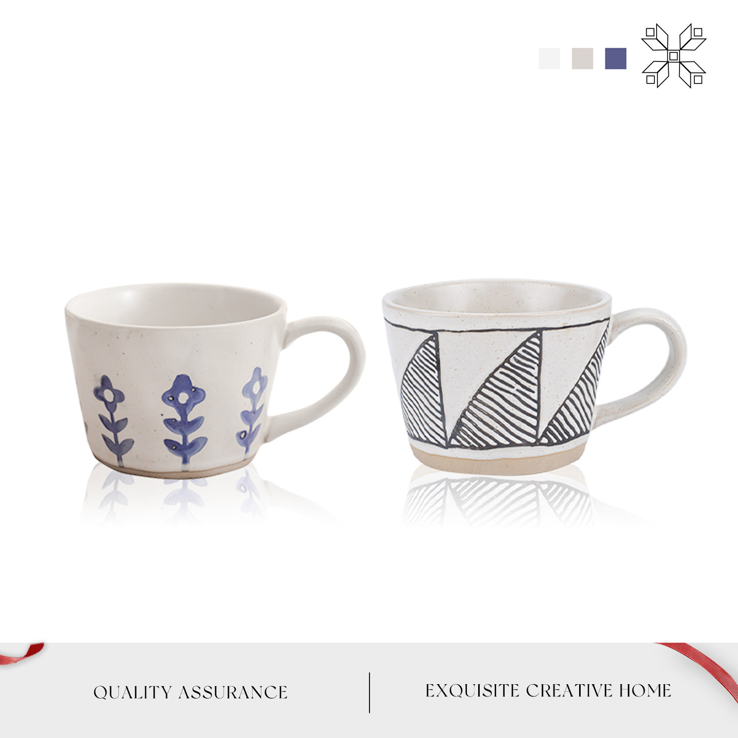 MOLA粗陶高颜值咖啡牛奶早餐杯