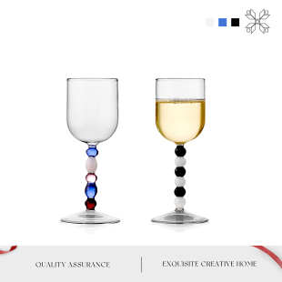 MOLALUNA.Bead.酒具高颜值葡萄酒高脚杯红酒杯套装 珠昂 香槟杯子